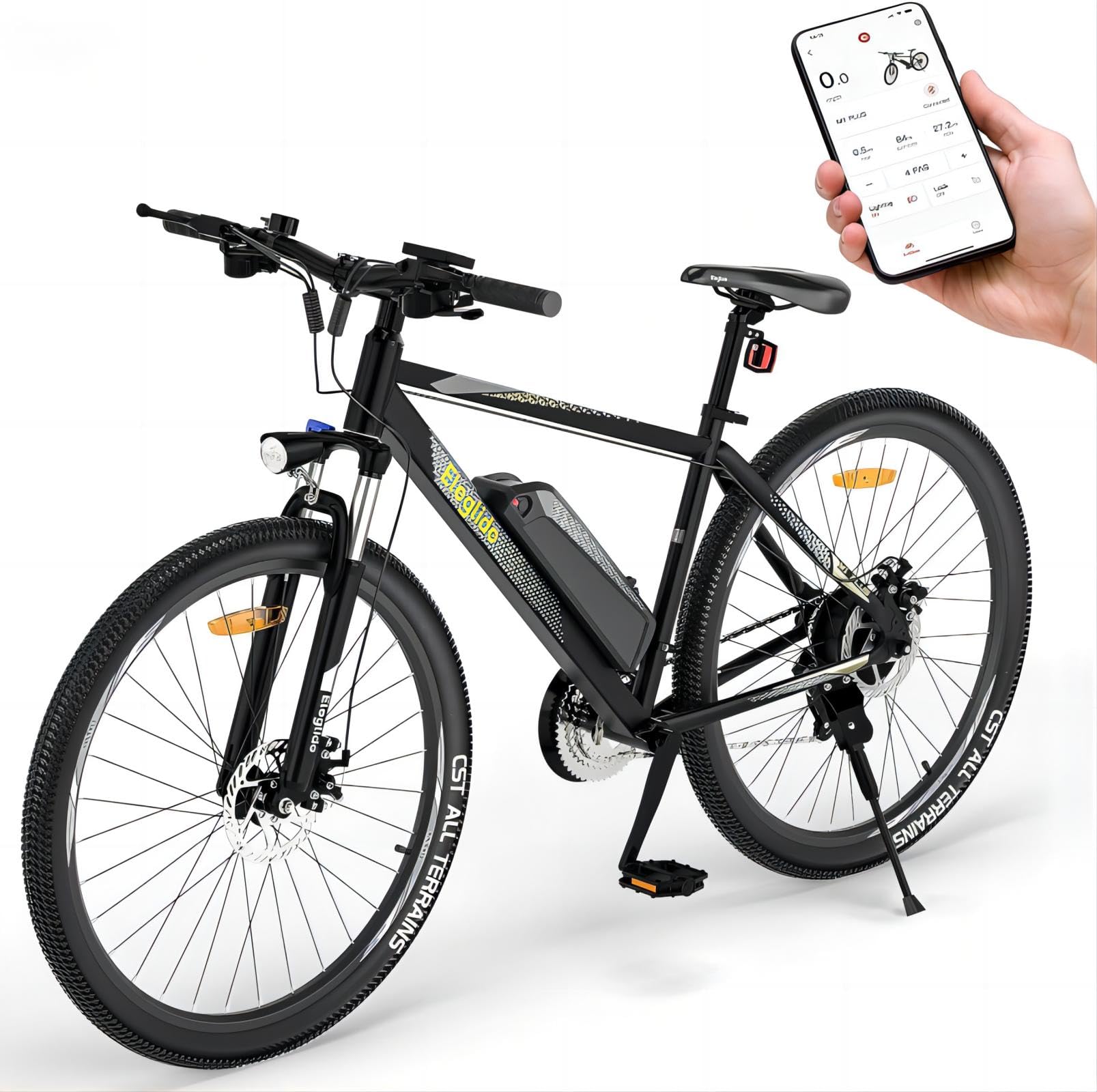 29″ Electric Mountain Bike for Adults, 12.5 Ah Removable Battery, LCD Display, Dual Disc Brakes, 21-Speed Commuter E-Bike